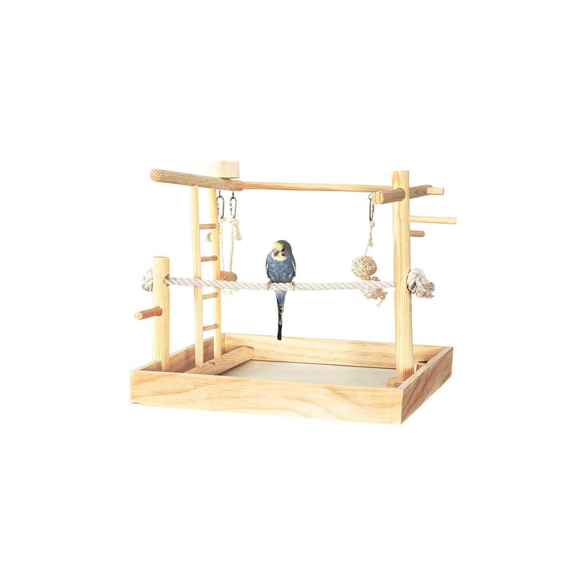 You & Me 3 in 1 Playground for Birds 15 L x 15 W x 16 H - Healthber