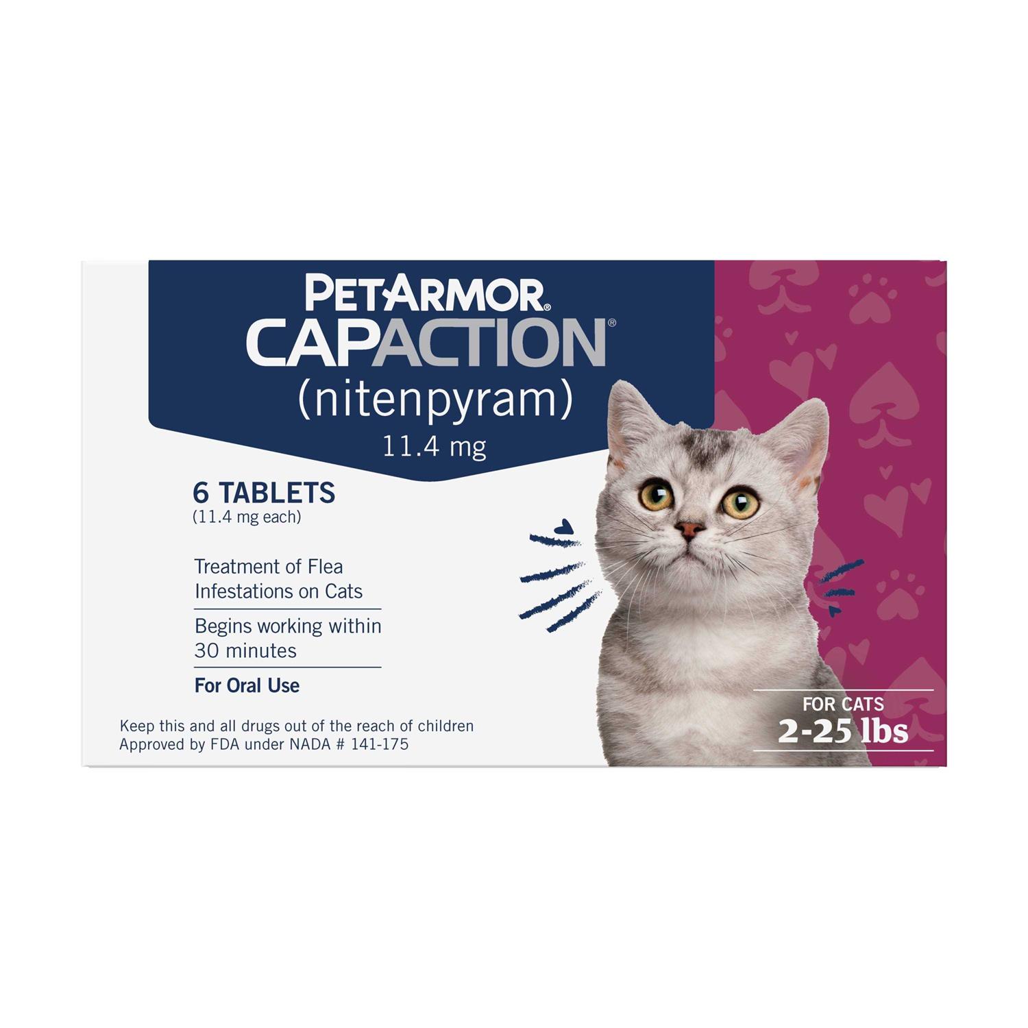 CapAction Fast Acting Oral Flea Treatment for Cats - Healthber