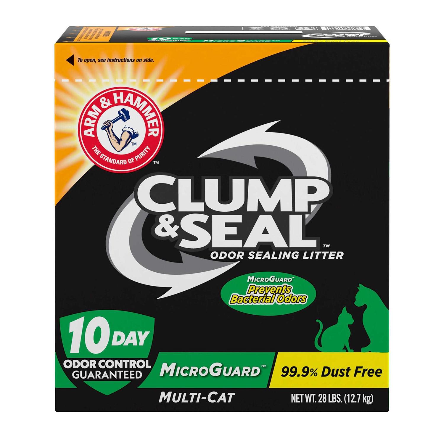 Arm & Hammer Clump & Seal Microguard Odor Sealing Litter - Healthber