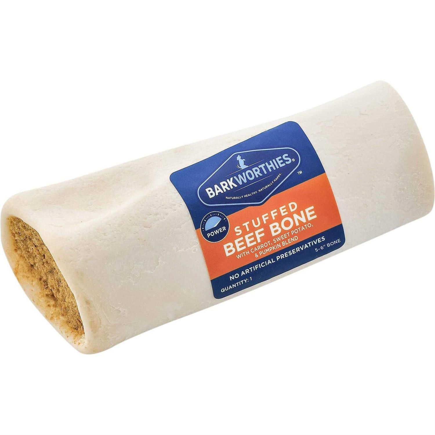 Barkworthies Shin Bone Stuffed - Healthber