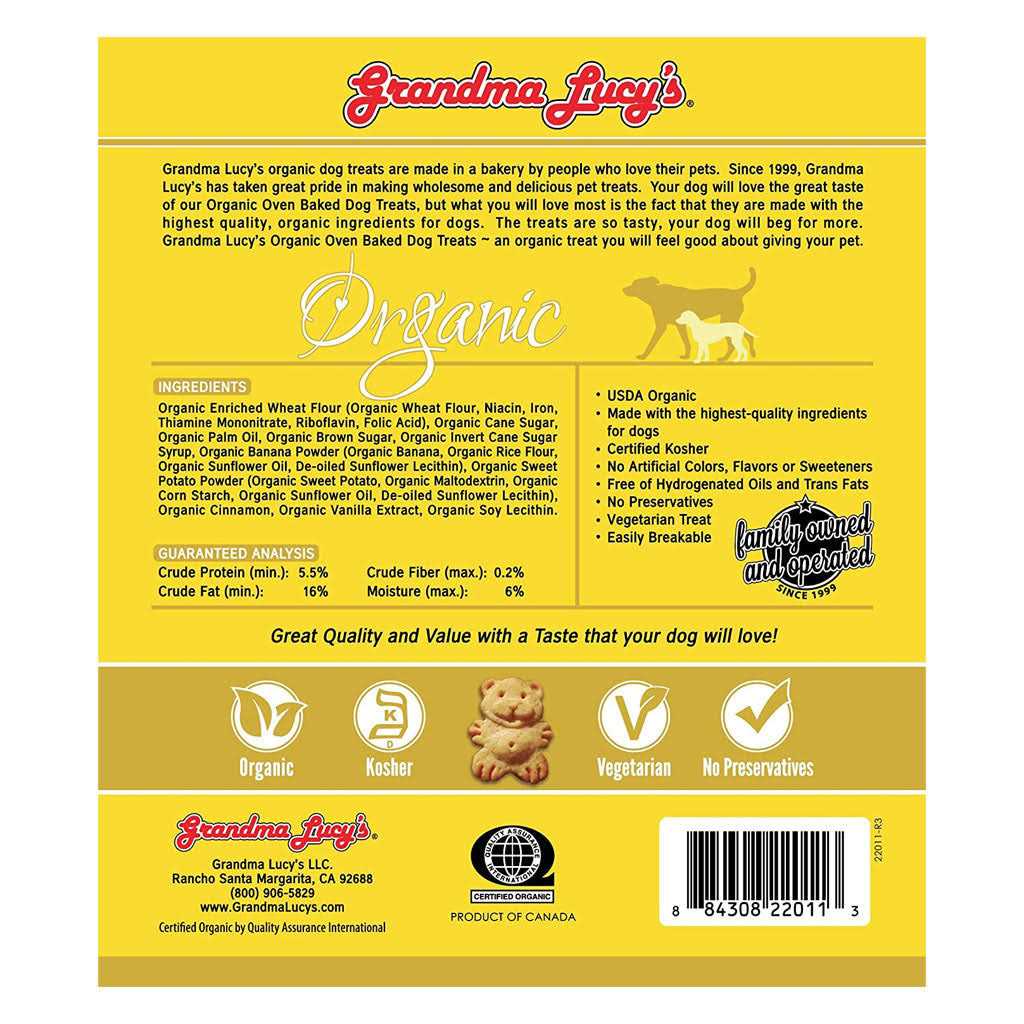 Grandma Lucy’s Dog Treats Organic Banana & Sweet Potato Oven Baked - Healthber