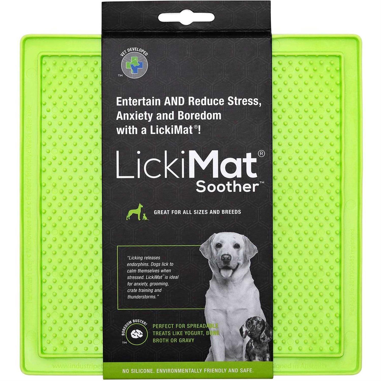 LickiMat Classic Soother Slow Feeder Dog Lick Mat - Healthber