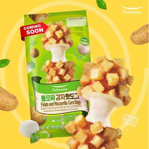 Pulmuone Potato and Mozzarella Corn Dogs - Healthber