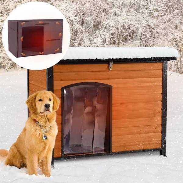 aivituvin Insulated Outdoor Dog House with Liner Inside Waterproof Roof - Healthber