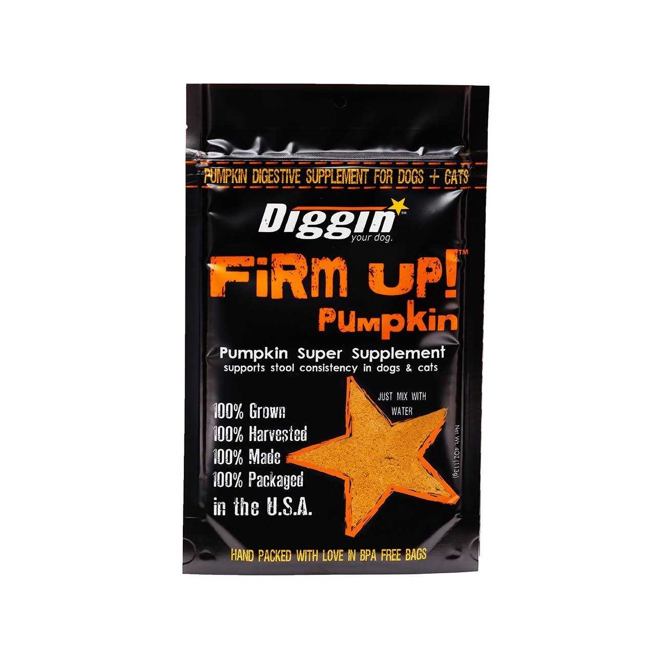 Diggin Your Dog Firm Up! Pumpkin Supplement - Healthber
