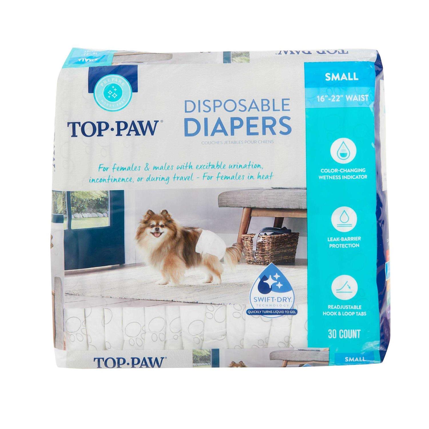 Top Paw Disposable Dog Diapers - Healthber