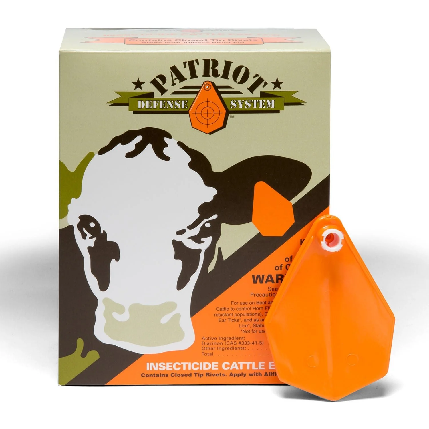 Patriot Insecticide Cattle Ear Tags, pkg of 20 - Healthber