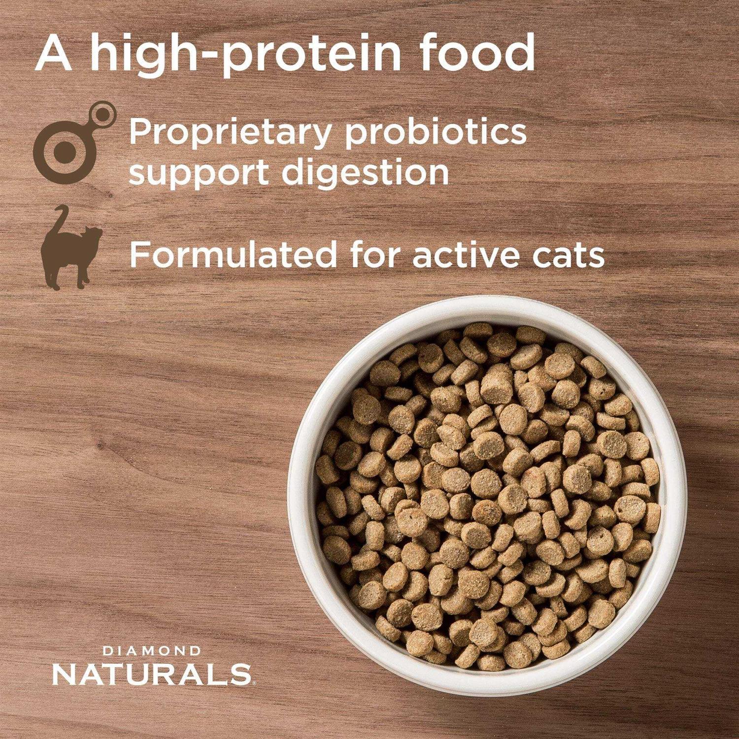 Diamond Naturals Active Chicken Meal & Rice Formula Dry Cat Food - Healthber