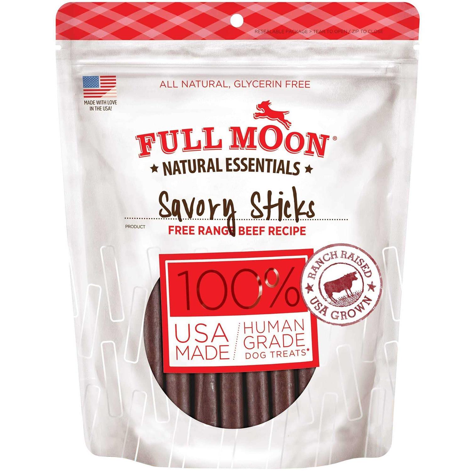 Full Moon Beef Recipe Savory Sticks Dog Treats - Healthber