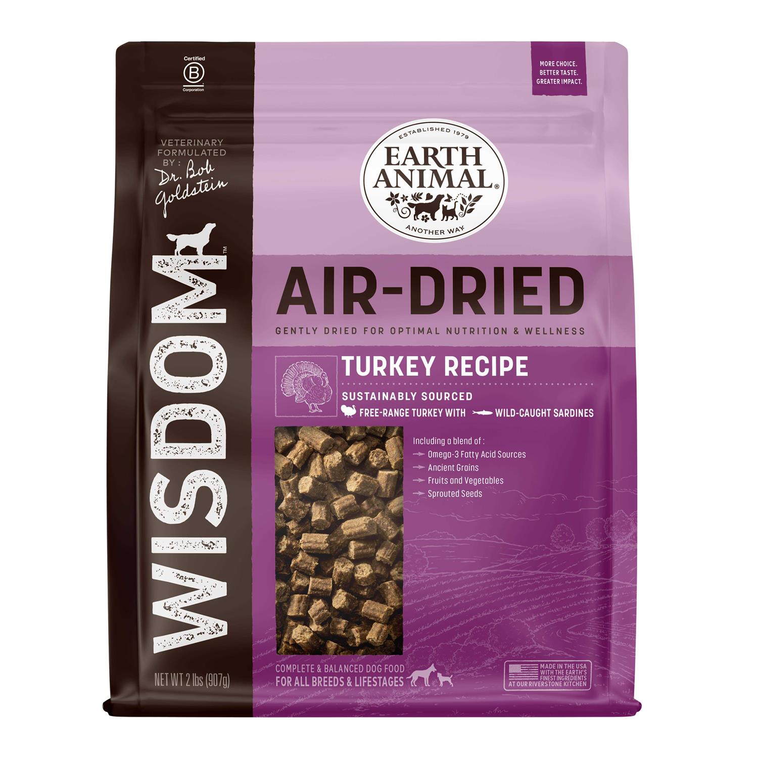Earth Animal Dog Wisdom Turkey Air Dried - Healthber