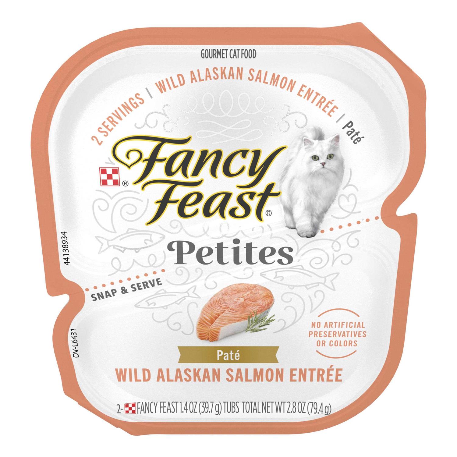 Fancy Feast Petites Wild Alaskan Salmon Pate Wet Cat Food - Healthber