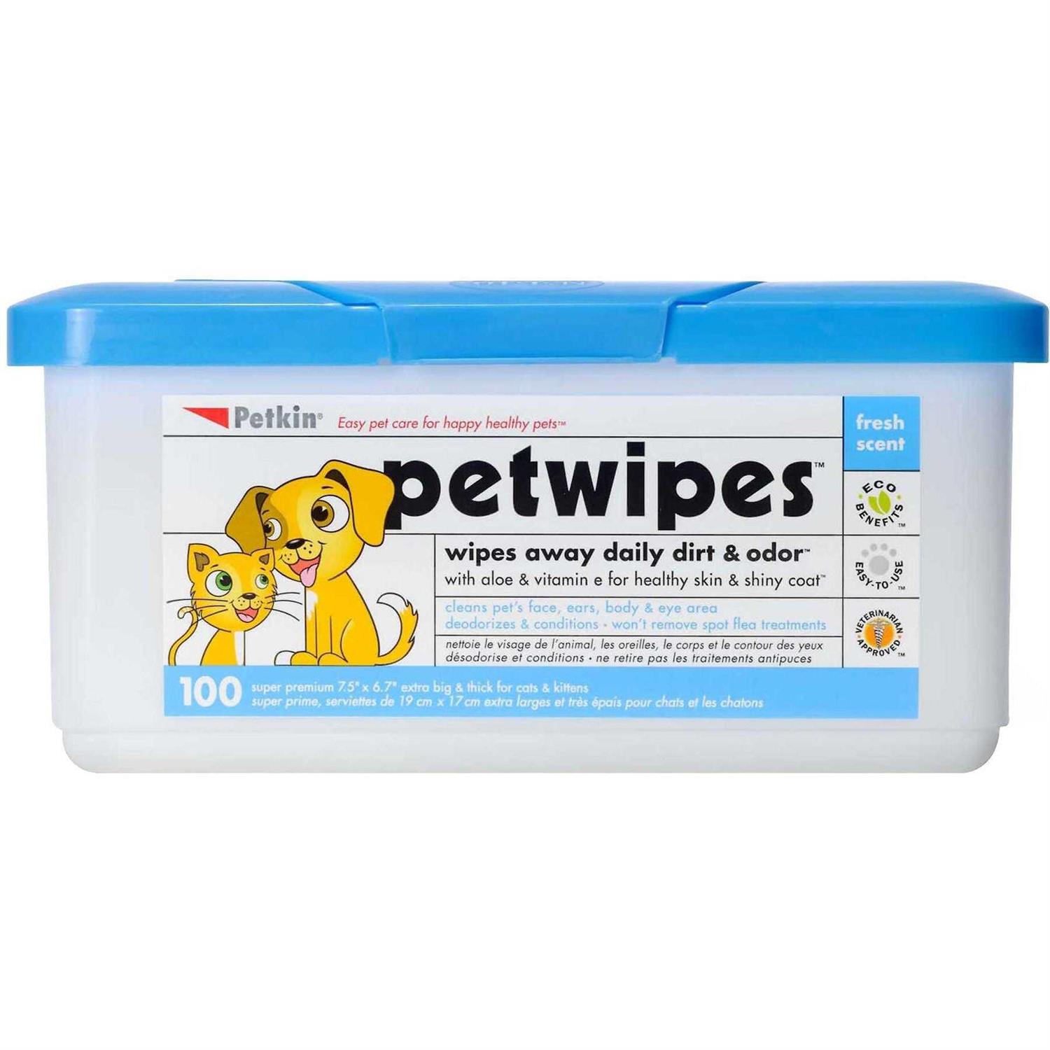 Petkin Pet Wipes - Healthber