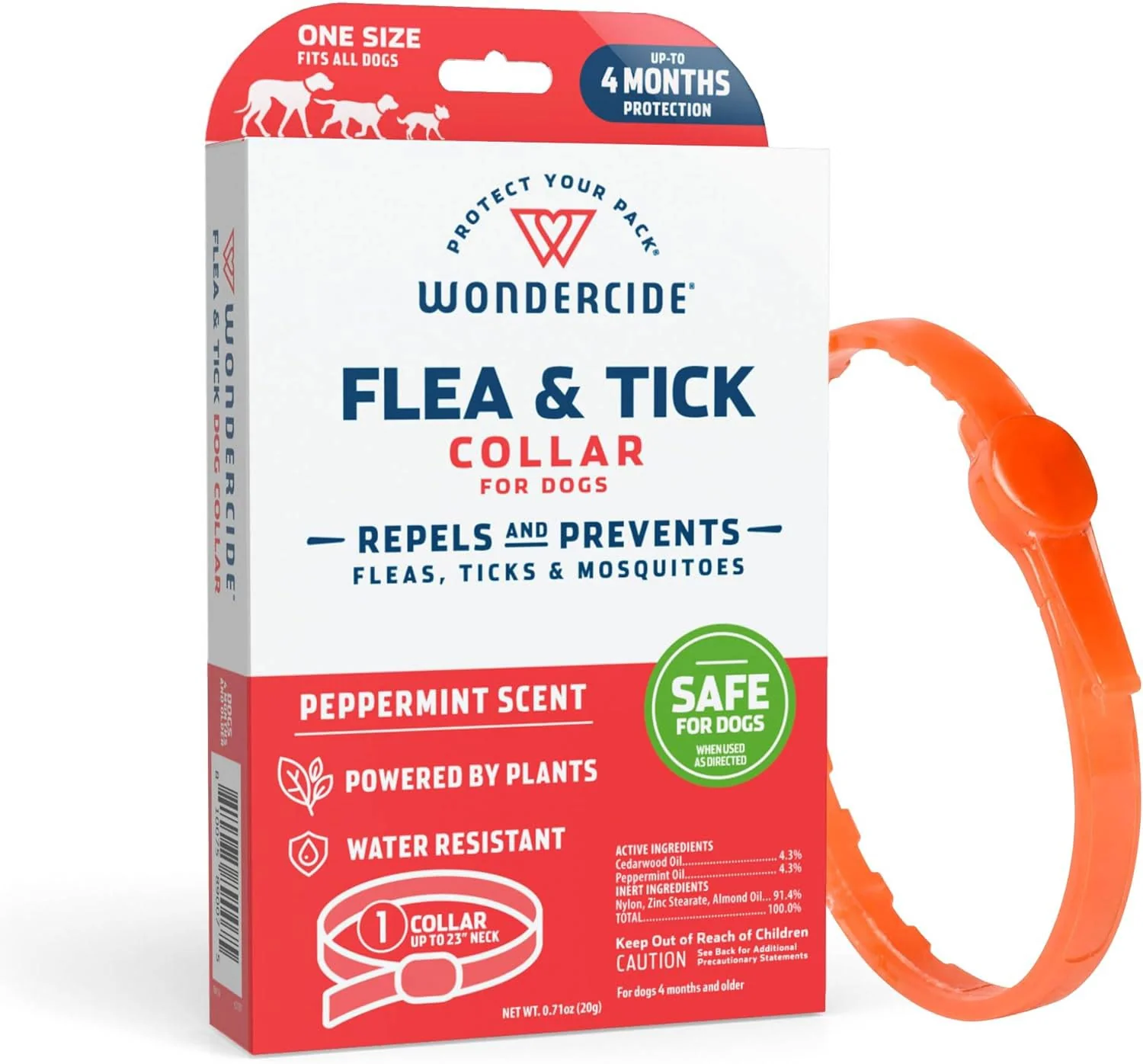 Wondercide Flea & Tick Collar for Dogs, Peppermint - Healthber