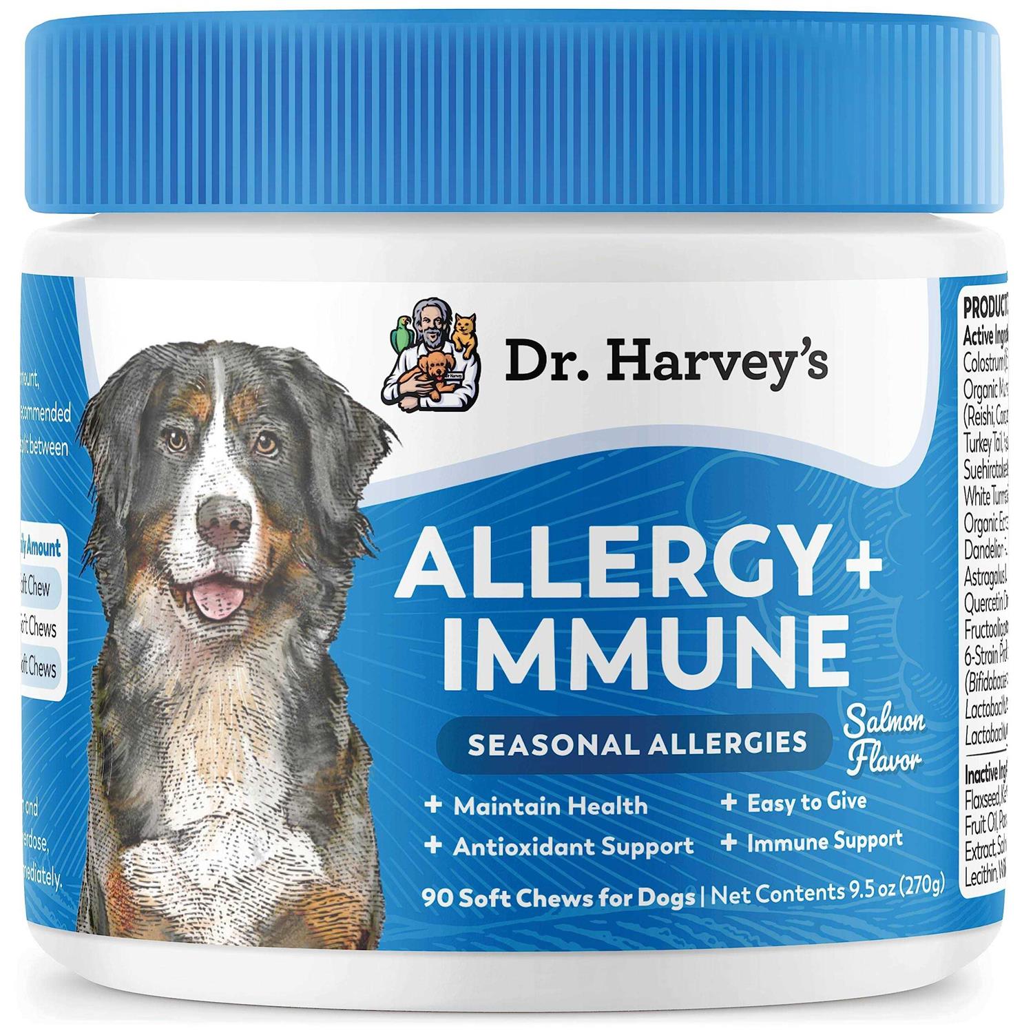 Dr. Harvey’s Allergy + Immune Support Soft Chews for Dogs - Healthber