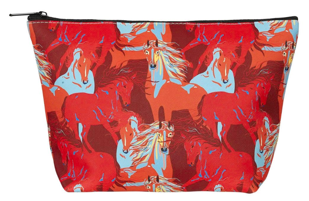 Colorful Horses Cosmetic Pouch - Healthber