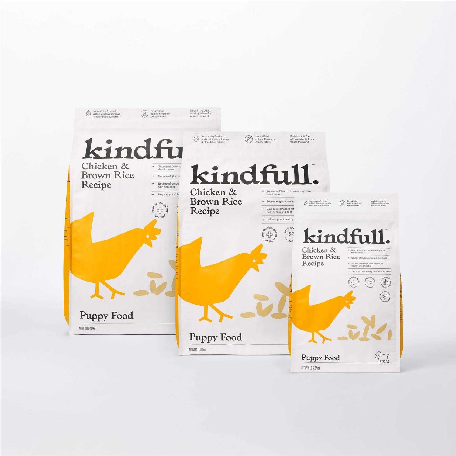 Kindfull Chicken and Brown Rice Puppy Recipe Dry Dog Food - Healthber