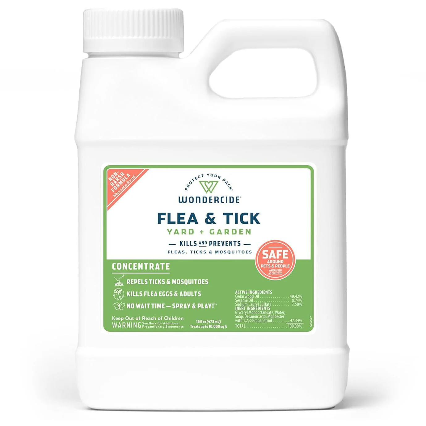 Wondercide Flea, Tick & Mosquito Control Concentrate for Yard + Garden - Healthber