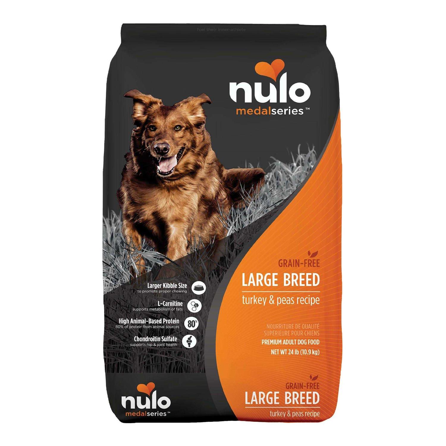 Nulo MedalSeries Large Breed Adult Dog Food Grain Free Turkey & Peas - Healthber