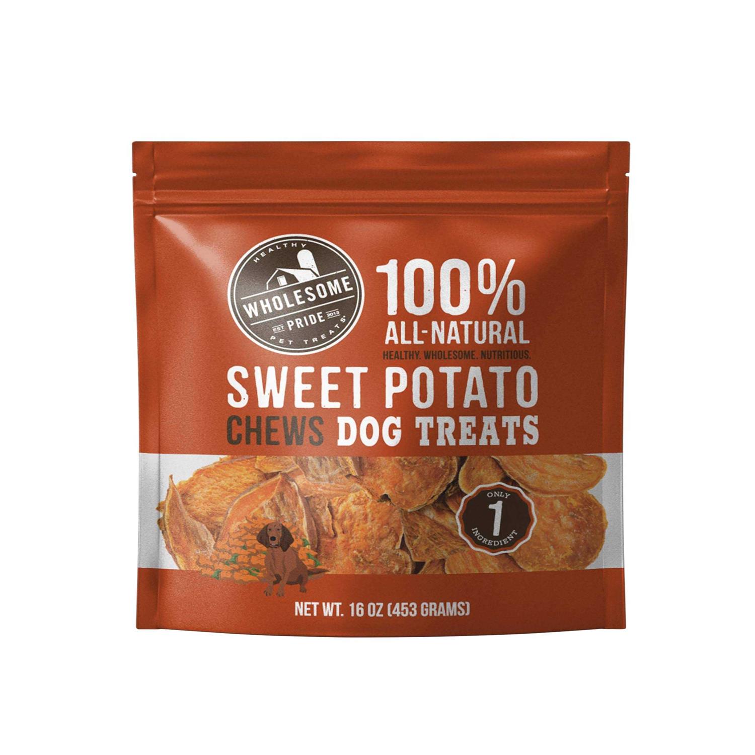 Wholesome Pride Sweet Potato Chews Dog Treats - Healthber