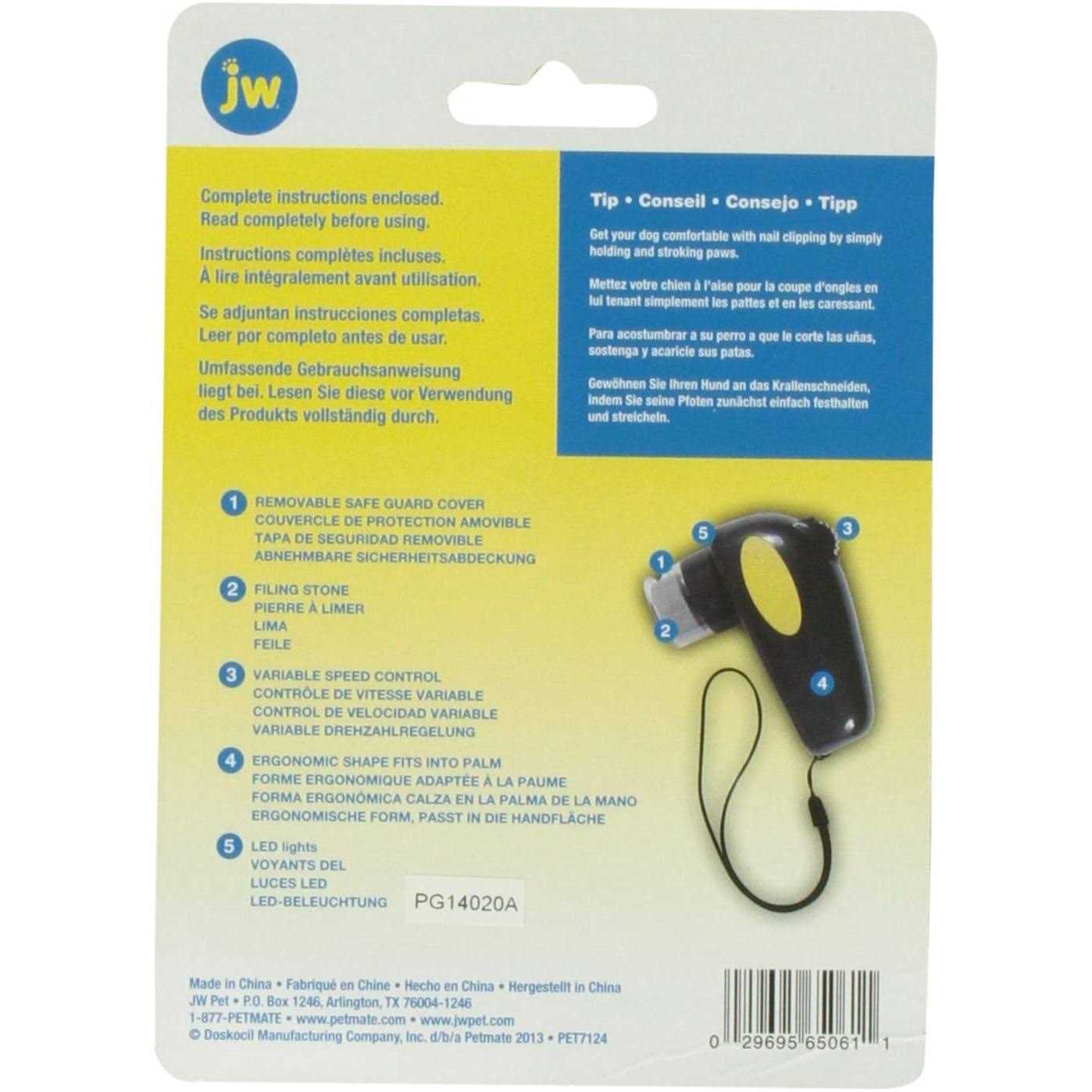 JW GripSoft Palm Nail Grinder for Dogs - Healthber