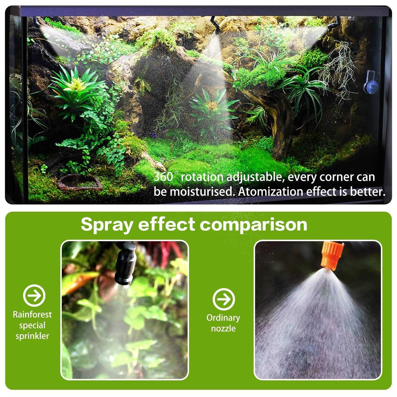 MYGIIKAKA Reptile Fogger Automatic Reptile Mister Fogger for Terrarium - Healthber