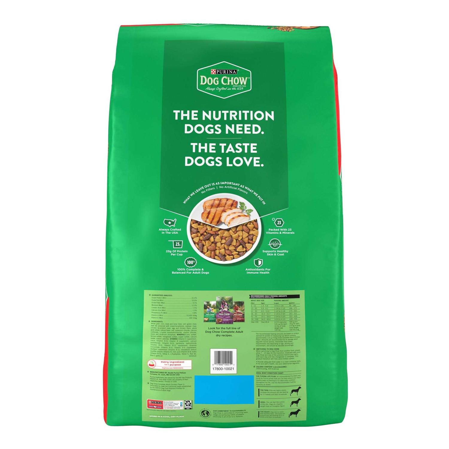 Purina Dog Chow Chicken Adult Complete Dry Dog Food - Healthber