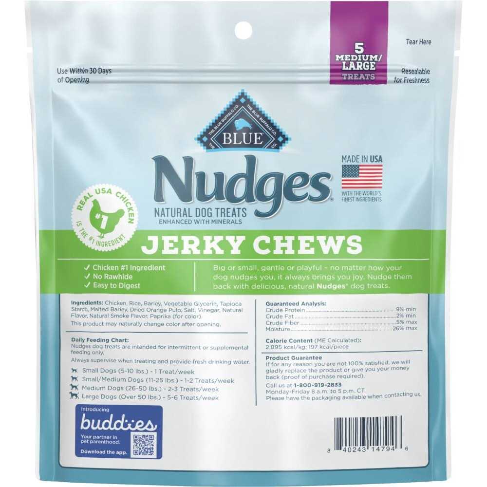 Blue Buffalo Nudges Jerky Chews Natural Dog Treats - Healthber