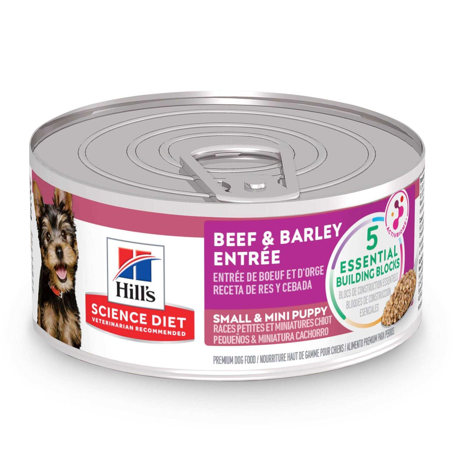 Hill’s Science Diet Puppy Small & Mini Beef & Barley Entrée Canned Dog Food - Healthber