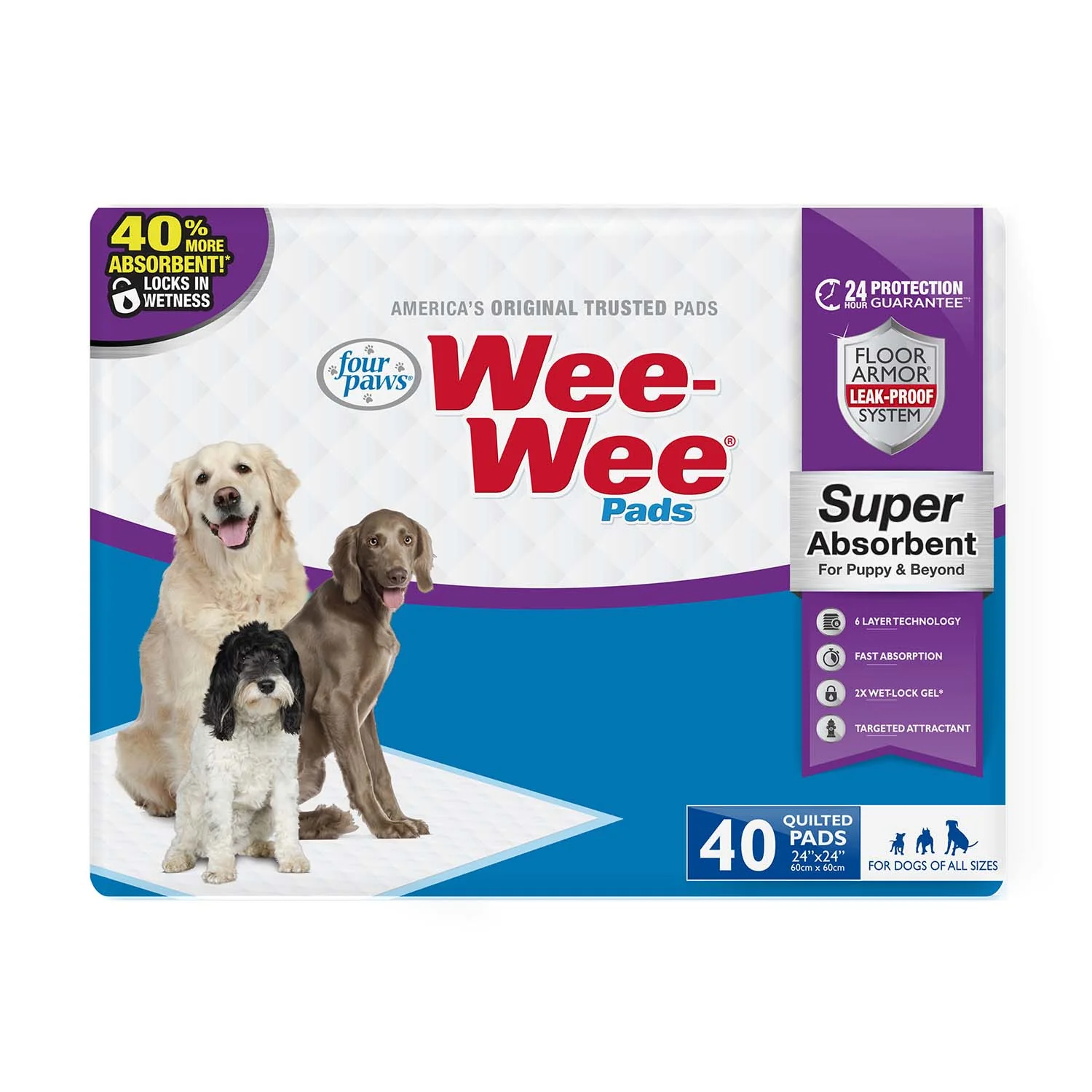 Wee-Wee Super Absorbent Pads for Dogs - Healthber