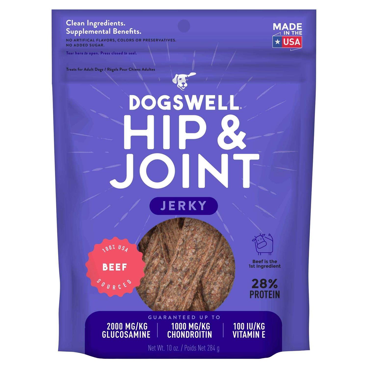 Dogswell Hip & Joint Beef Jerky - Healthber