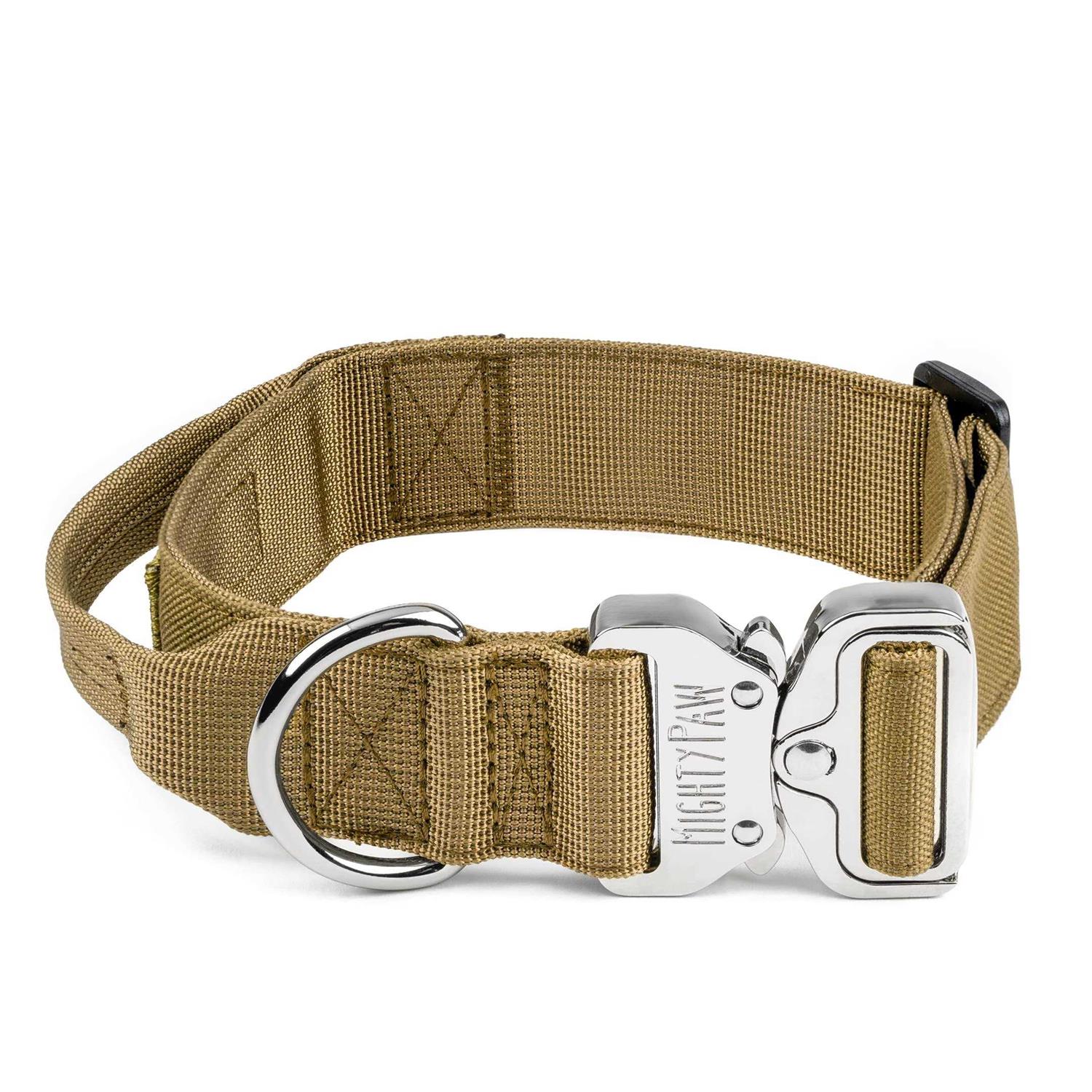 Mighty Paw Dog Collar Heavy Duty with Tactical Metal Buckle - Healthber