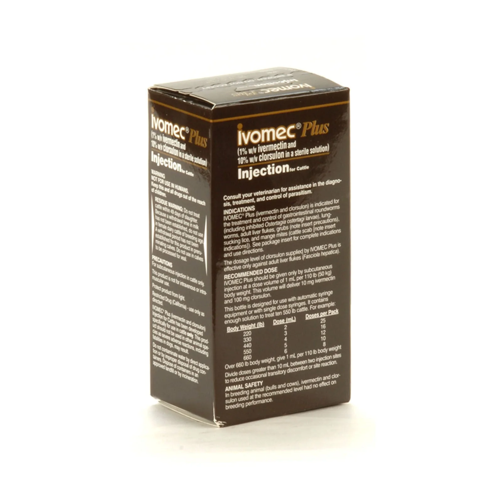 Ivomec Plus Injectable Cattle Wormer - Healthber