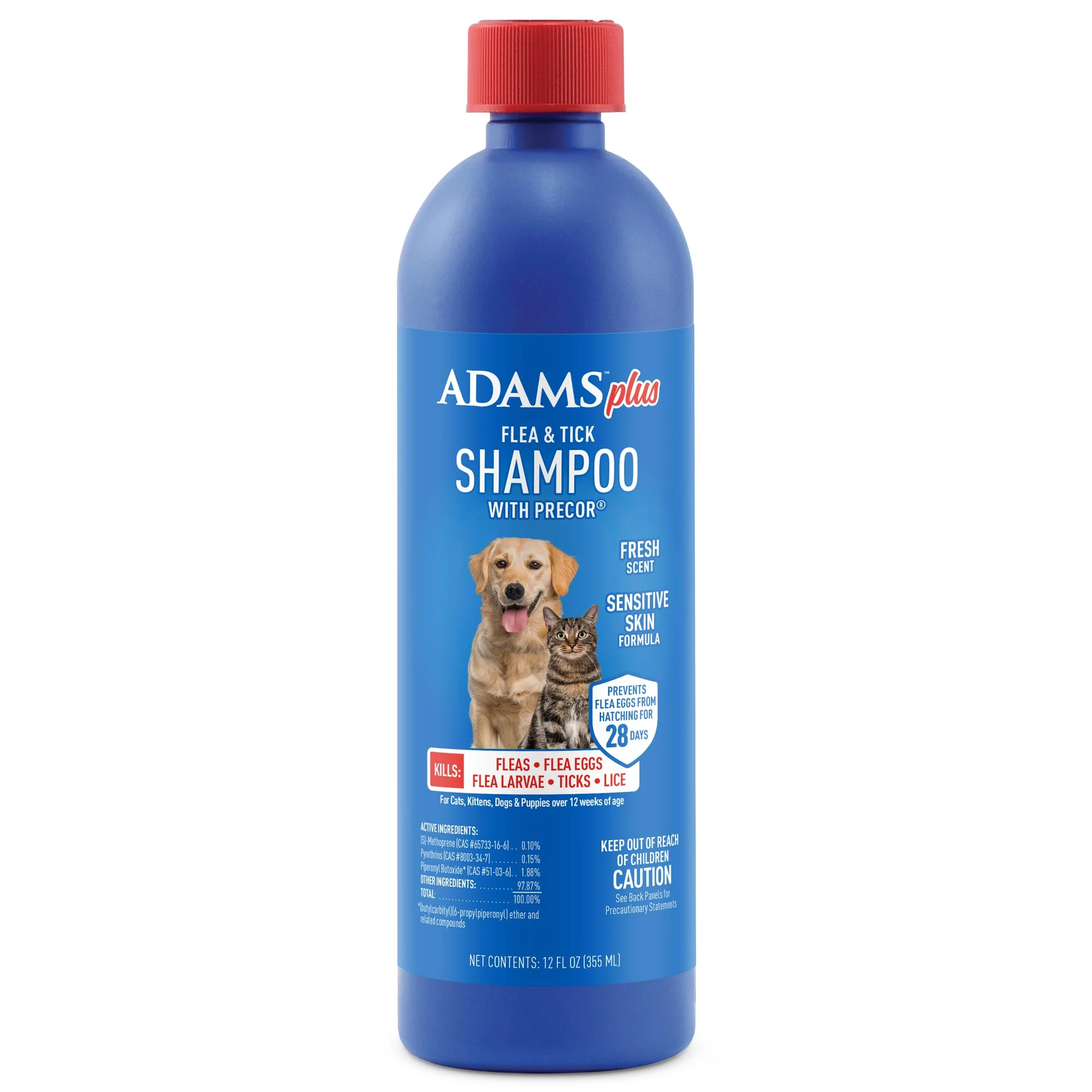 Adams Plus Flea & Tick Shampoo with Precor - Healthber