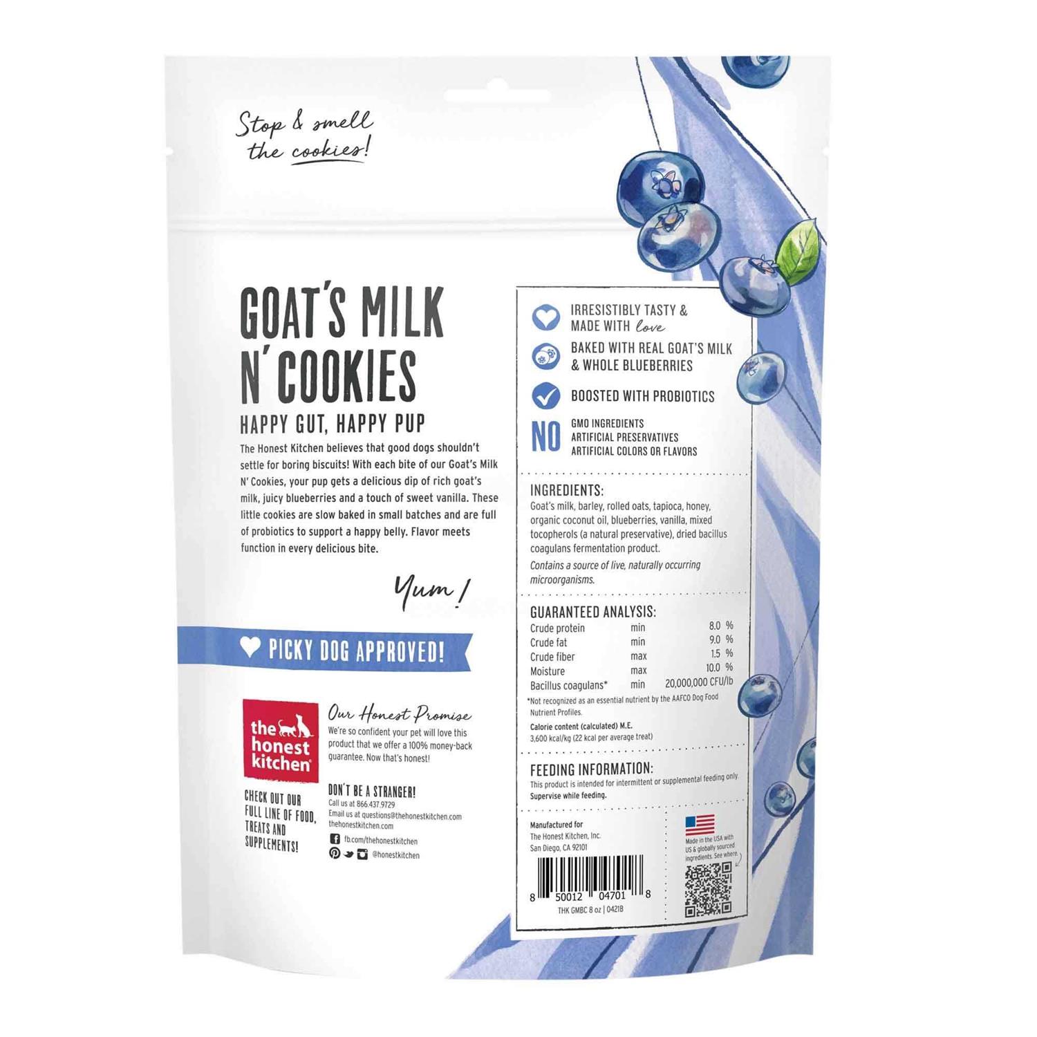 The Honest Kitchen Dog Goat’s Milk N’ Cookies - Healthber