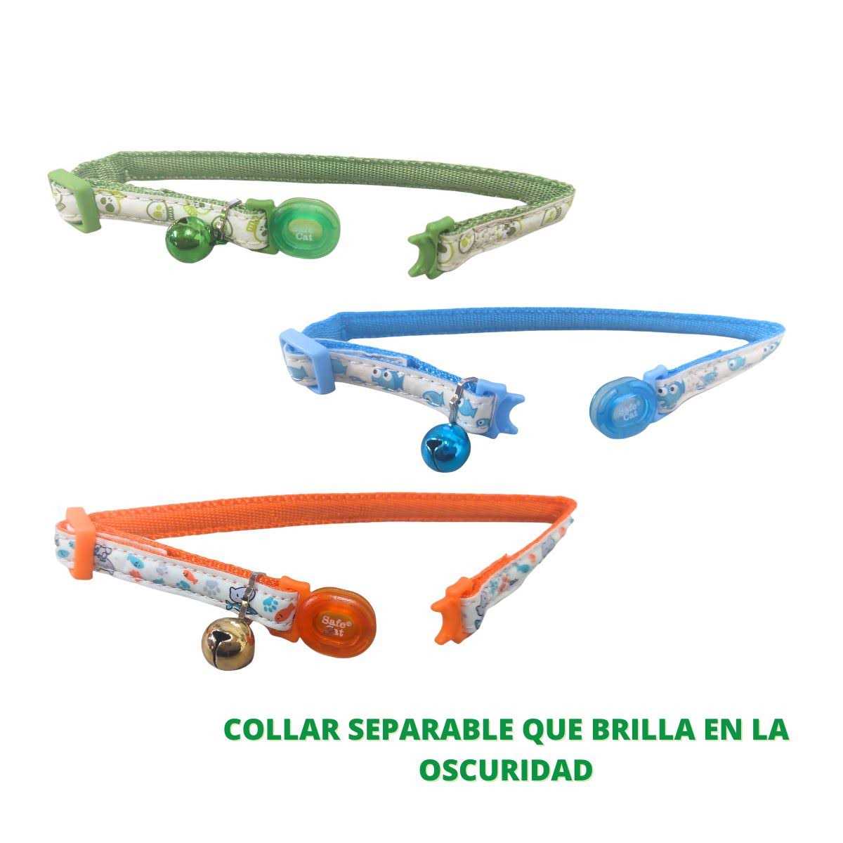 Safe Cat Glow in The Dark Adjustable Breakaway Collar - Healthber