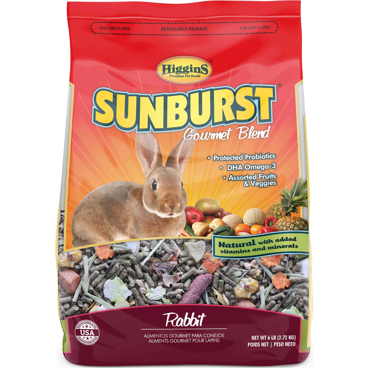 Higgins Sunburst Gourmet Rabbit Food - Healthber