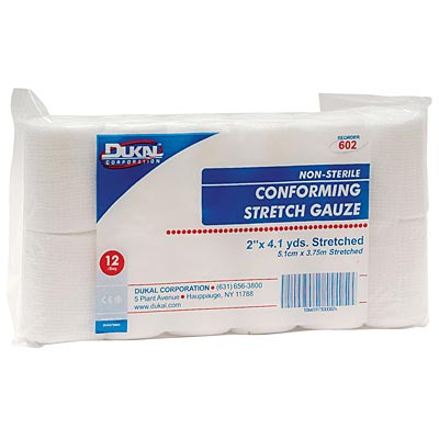 Conforming Stretch Gauze, 12 Rolls - Healthber