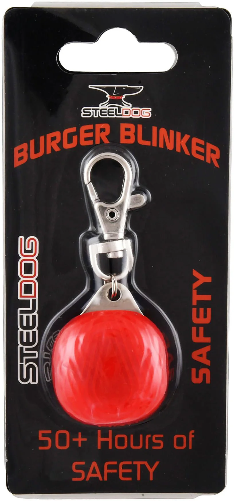 SteelDog Burger Blinker LED Safety Light, Red - Healthber