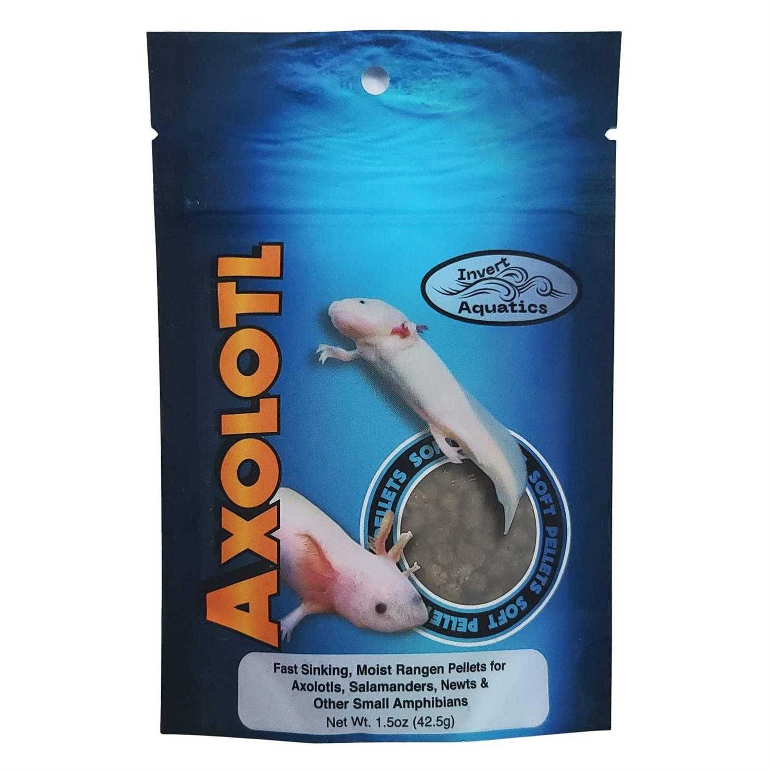 Invert Aquatics Soft Pellets for Axolotls Moist Sinking Diet for Axolotl - Healthber