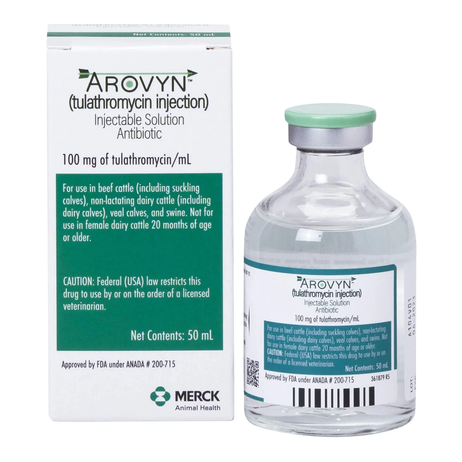 Rx Arovyn (tulathromycin) Injectable Solution for Swine & Cattle - Healthber