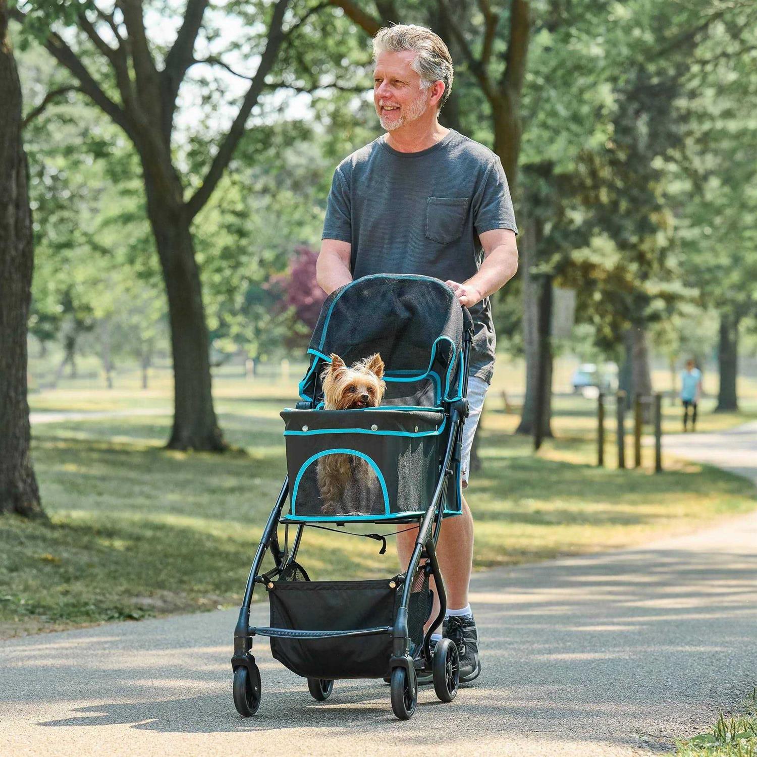 Carlson Pet Products All Life Stages Pet Stroller Black - Healthber