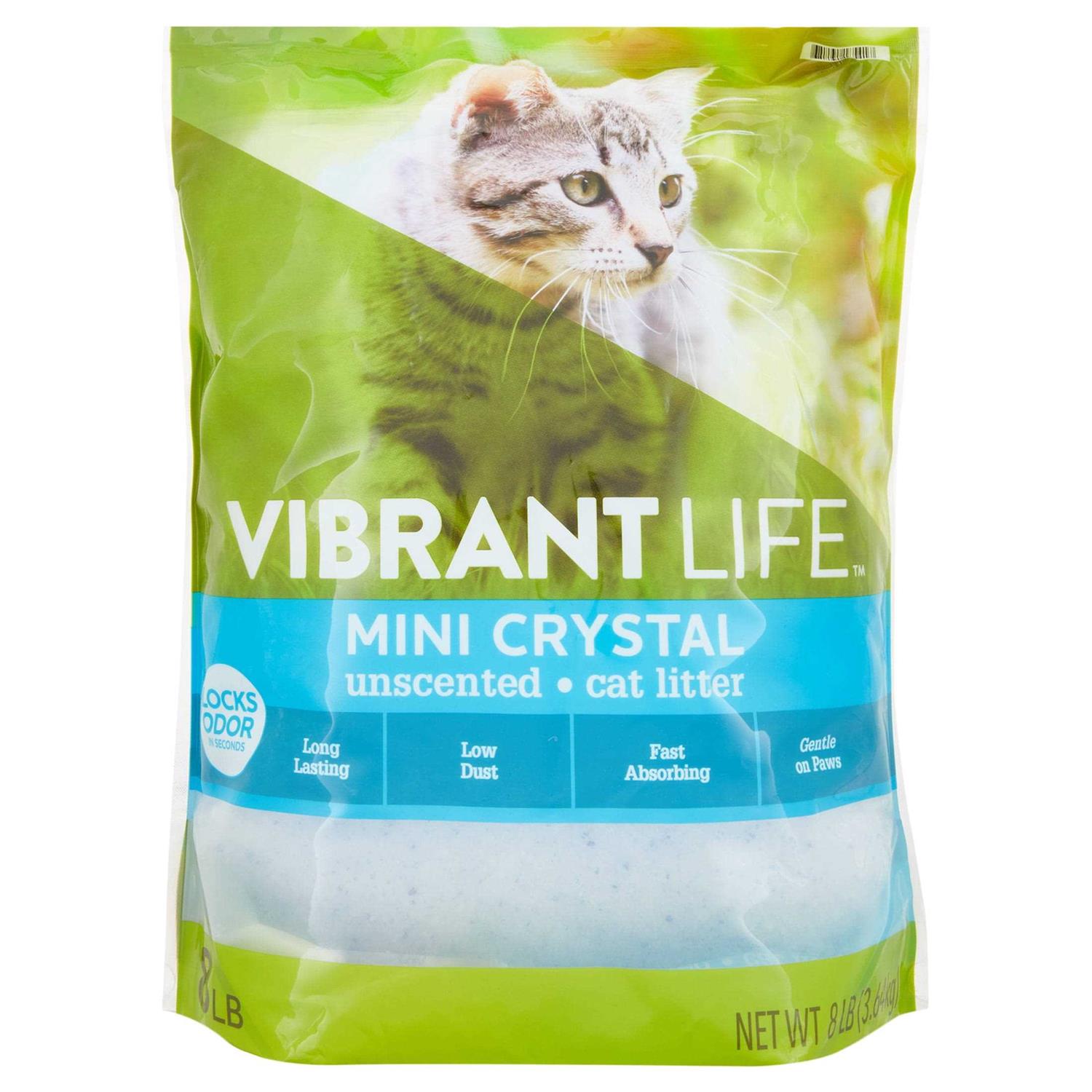 Vibrant Life Mini Crystal Unscented Cat Litter - Healthber