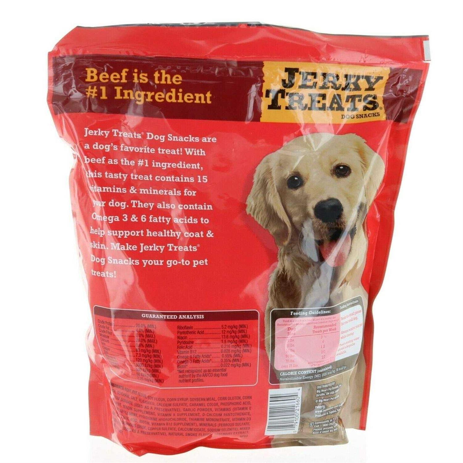 Jerky Treats Tender Beef Strips Dog Snacks - Healthber