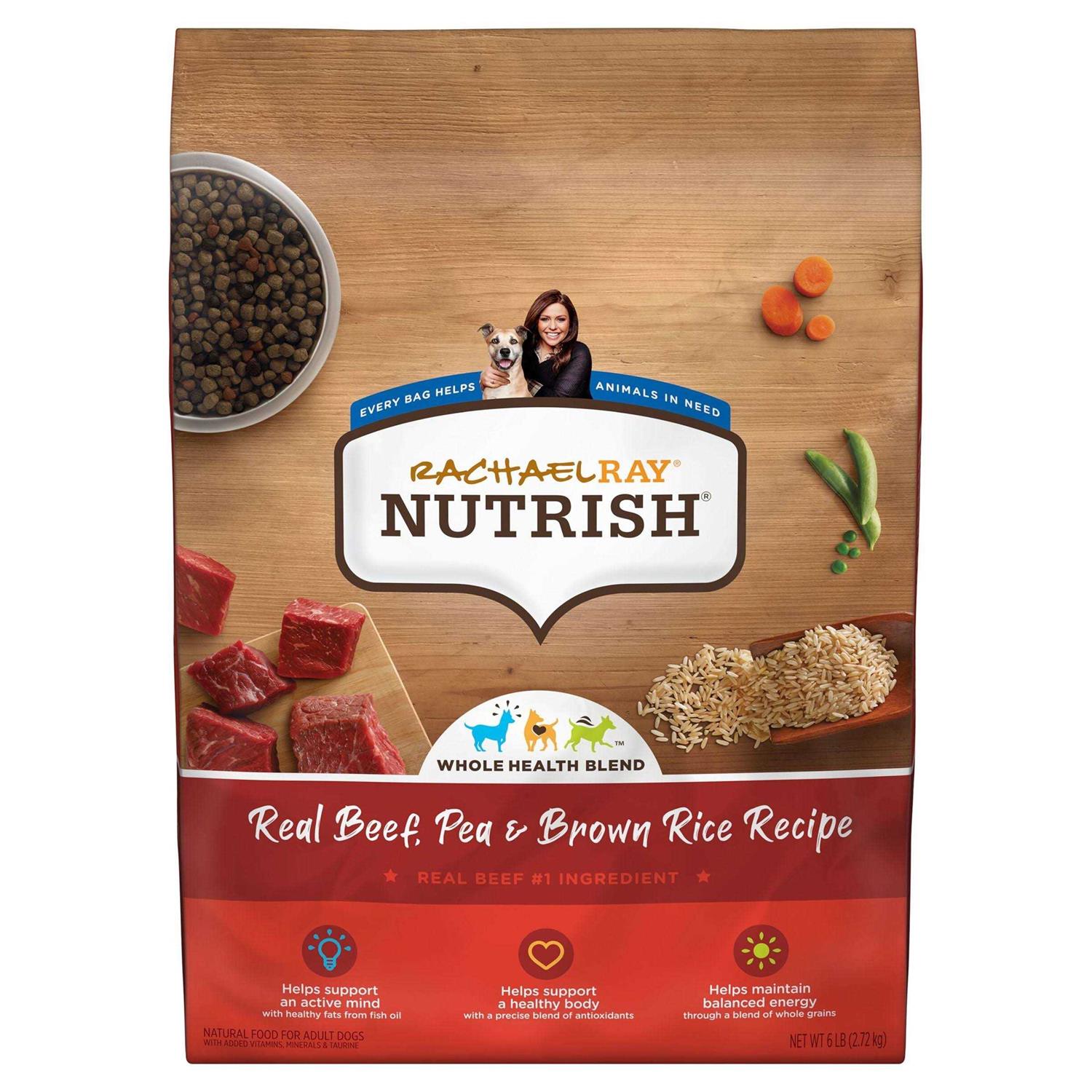Rachael Ray Nutrish Real Beef Pea & Brown Rice Dry Dog Food - Healthber