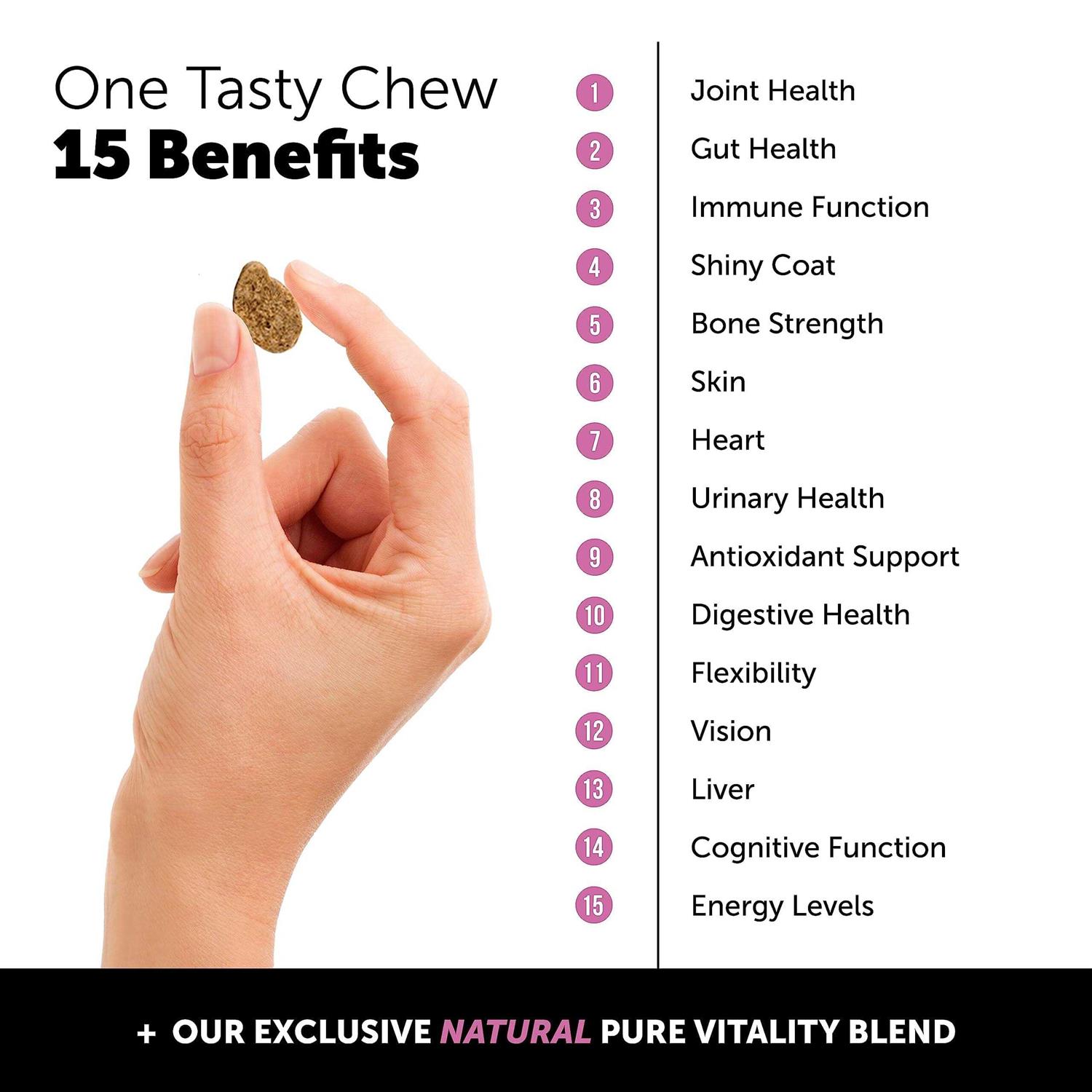 Pet Honesty Dog Multivitamin Max Strength Glucosamine Chews - Healthber