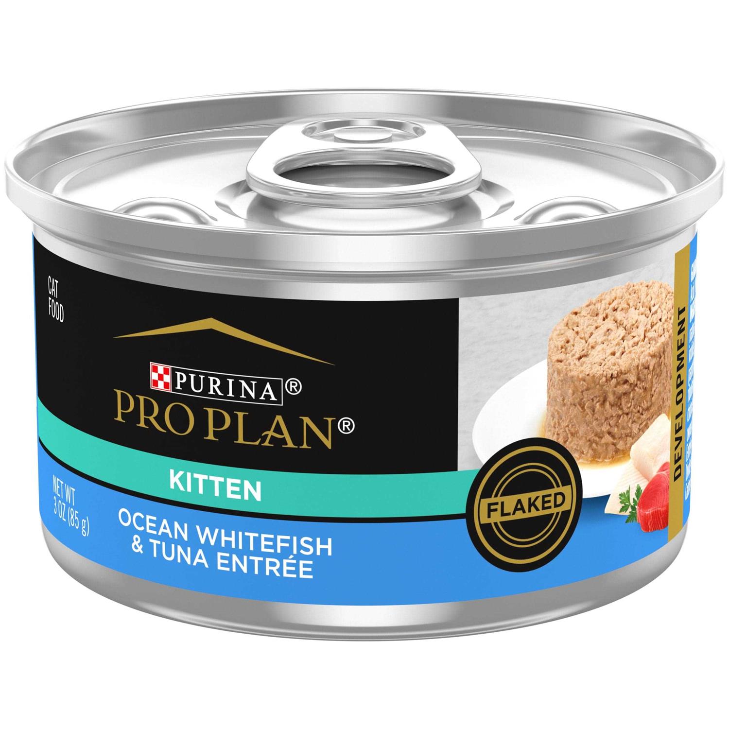 Purina Pro Plan Focus Kitten Flaked Ocean Whitefish & Tuna Entree Canned Cat Food - Healthber