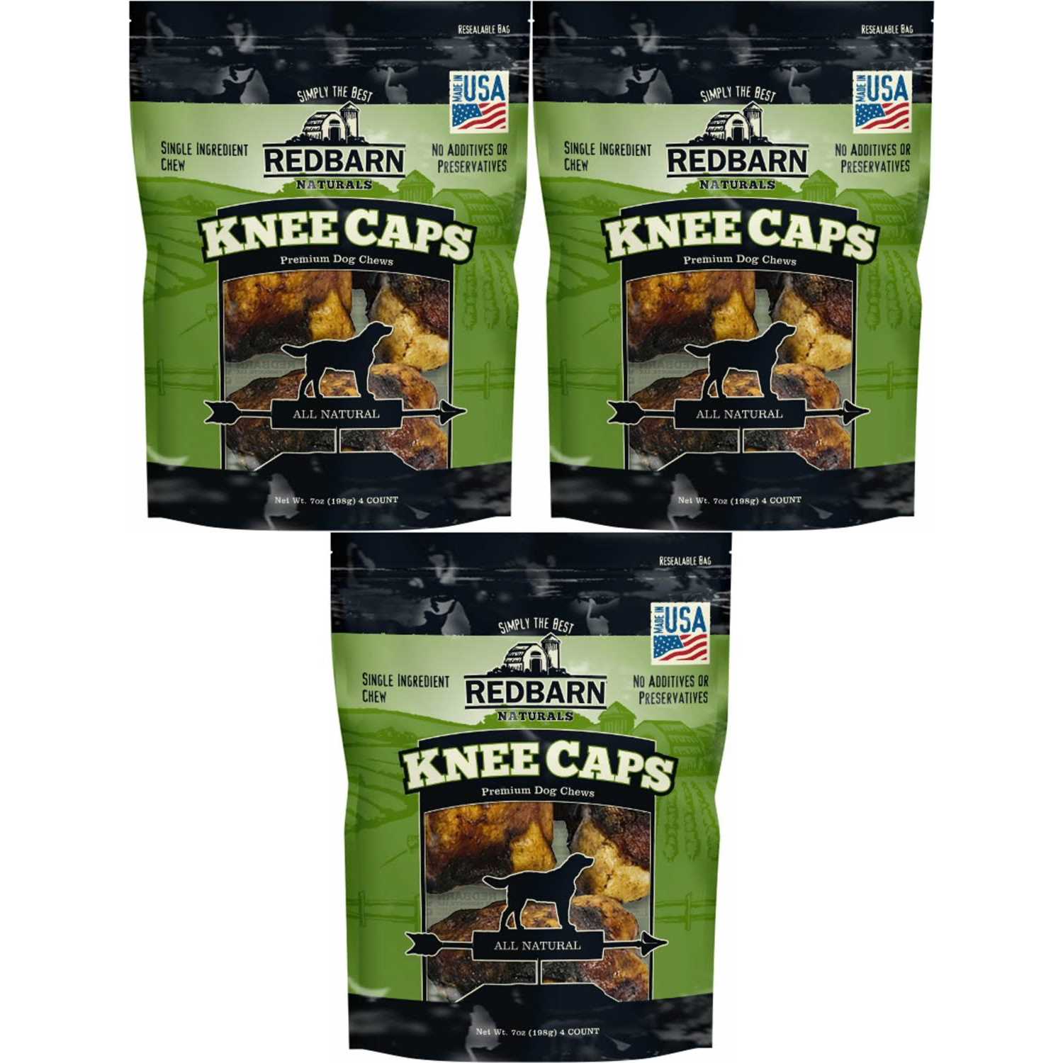 Redbarn Knee Caps Dog Treats - Healthber