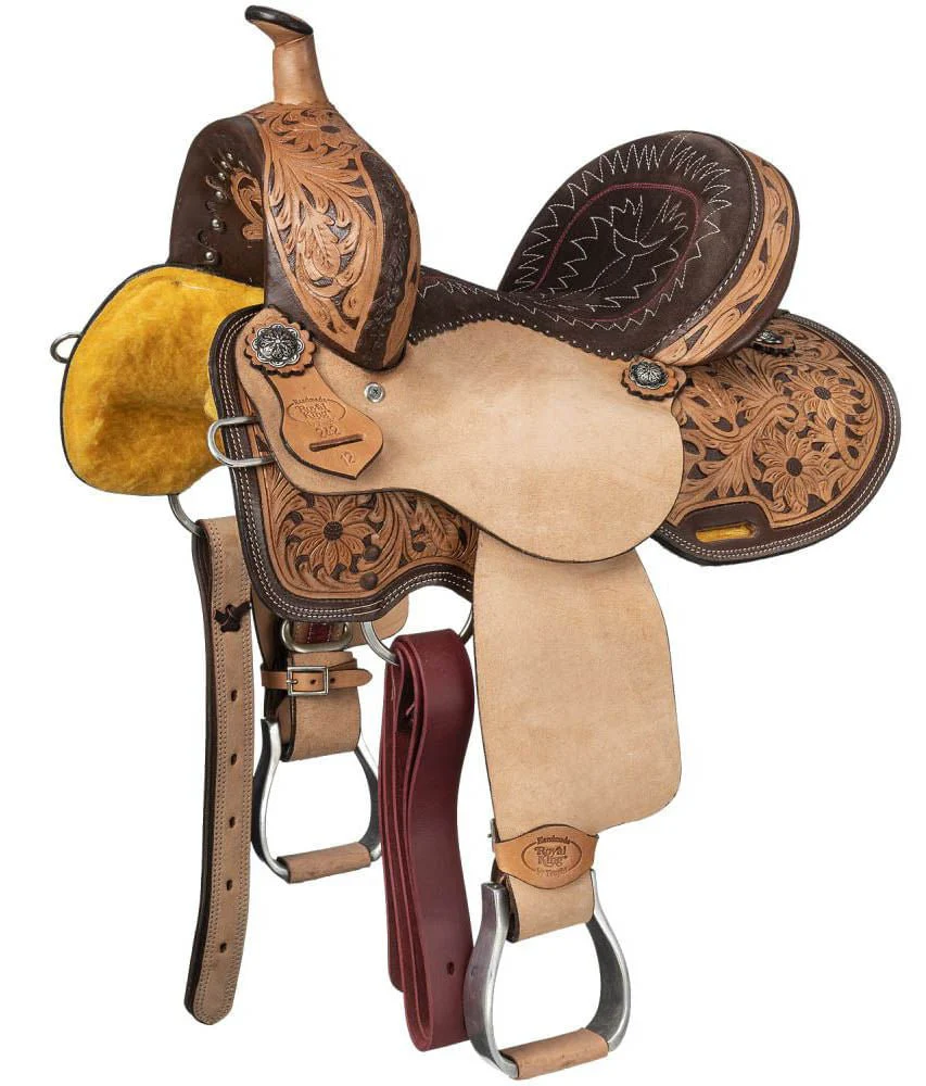 Royal King Light Oil Youth Hawley Barrel Saddle Package - Healthber