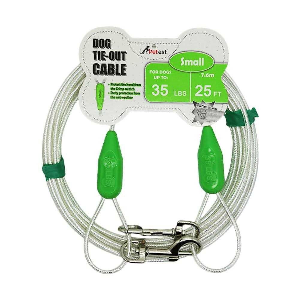 Petest Reflective Tie-Out Cable Dogs Up - Healthber