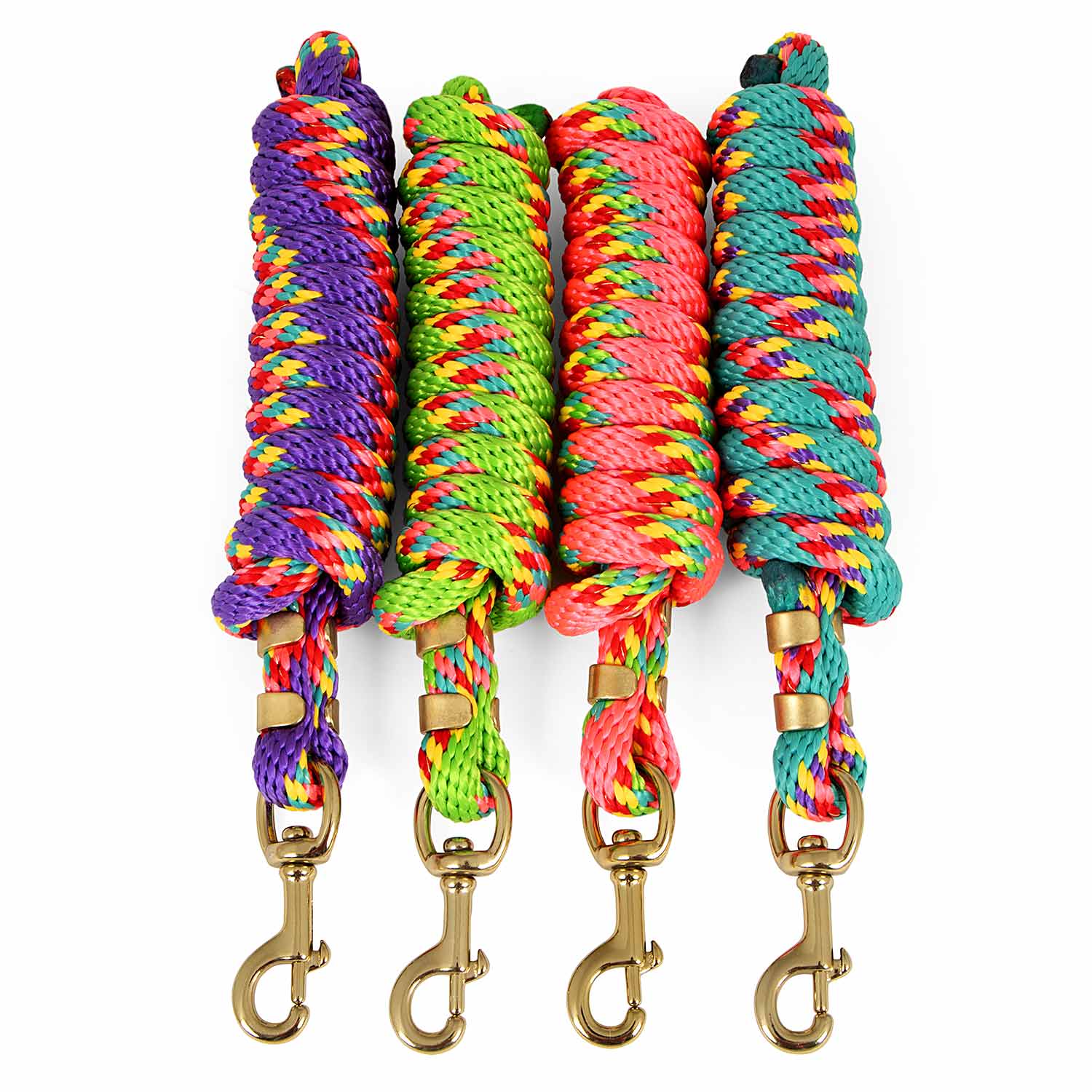 Neon Poly Lead Rope with Bolt Snap, 8' - Healthber